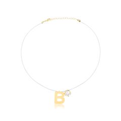 Colar-fio-de-nylon-com-letra-e-ponto-de-luz-banhado-a-ouro-18k--B
