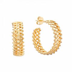 68743---Brinco-de-Argola-Larga-com-Textura-Hachura-Banhada-a-Ouro-18k