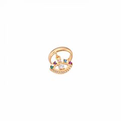 Piercing-de-Orelha-Fake-Dourado-com-Olho-Grego-Cravejado-Colorido--1ª-