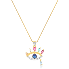 Colar-dourado-de-olho-grego-e-zirconias-coloridas-banhado-a-ouro-18k