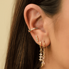 Brinco-com-Pingente-de-Alecrim-Brinco-com-Zirconias-e-Piercing-com-Cristais-Coloridos