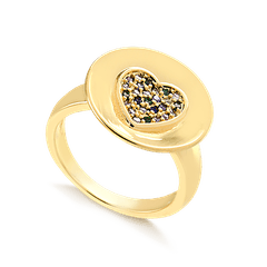 Anel-de-dedinho-com-coracao-cravejado-de-zirconias-colorida